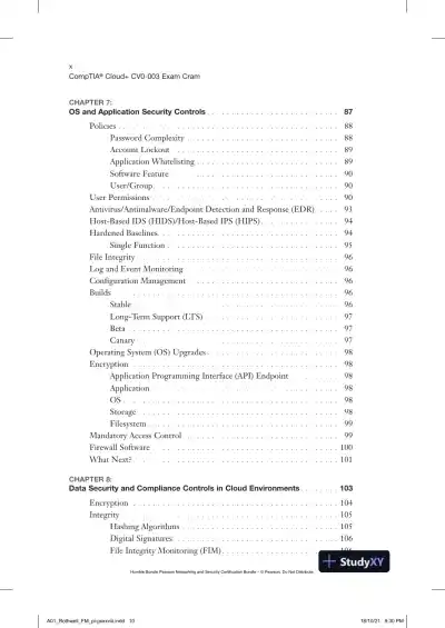CompTIA Cloud+ CV0-003 Exam Cram (2021) - Page 12 preview image