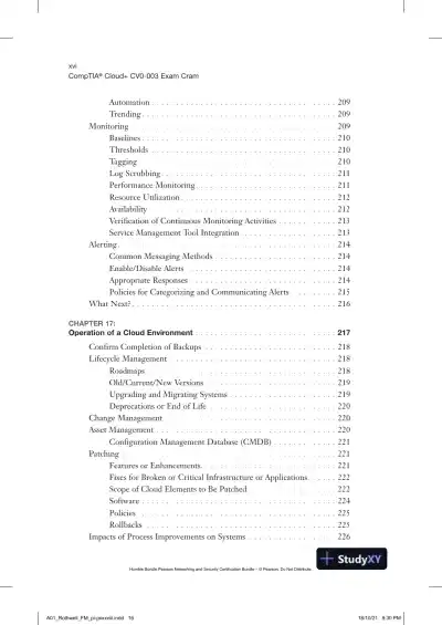 CompTIA Cloud+ CV0-003 Exam Cram (2021) - Page 18 preview image