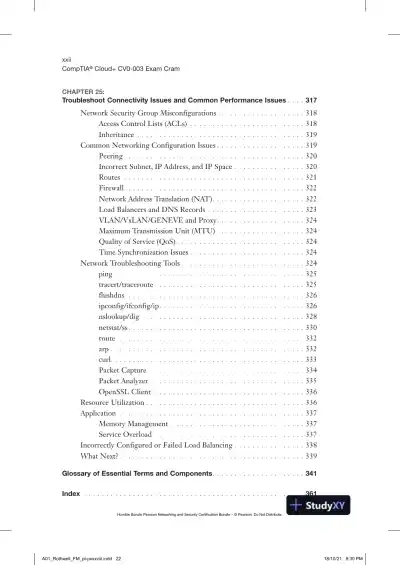 CompTIA Cloud+ CV0-003 Exam Cram (2021) - Page 24 preview image