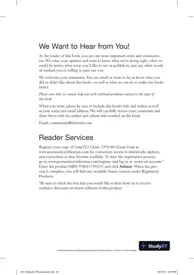 CompTIA Cloud+ CV0-003 Exam Cram (2021) - Page 27 preview image