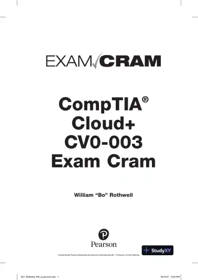 CompTIA Cloud+ CV0-003 Exam Cram (2021) - Page 3 preview image