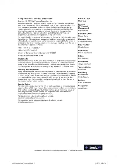 CompTIA Cloud+ CV0-003 Exam Cram (2021) - Page 4 preview image