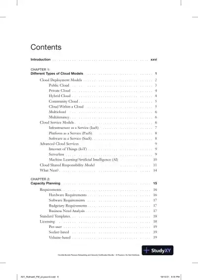 CompTIA Cloud+ CV0-003 Exam Cram (2021) - Page 8 preview image