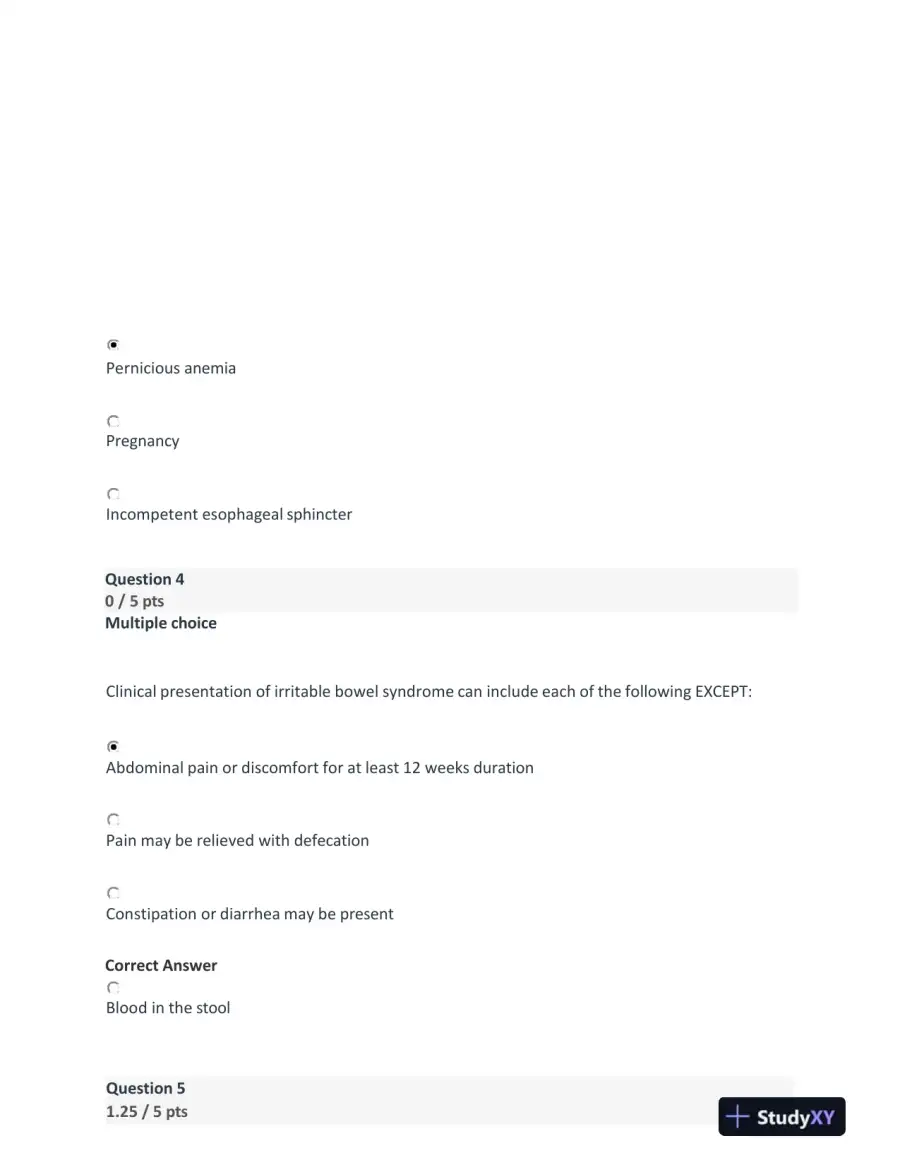 2023-2024 NURS231 Pathophysiology Final Exam Module 7 With Answers (24 Solved Questions), page 6