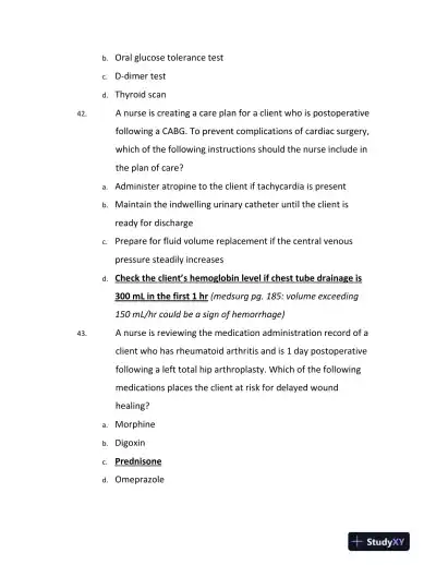ATI Mental Health Comprehensive Exit Exam With Answers (179 Solved Questions) - Page 15 preview image