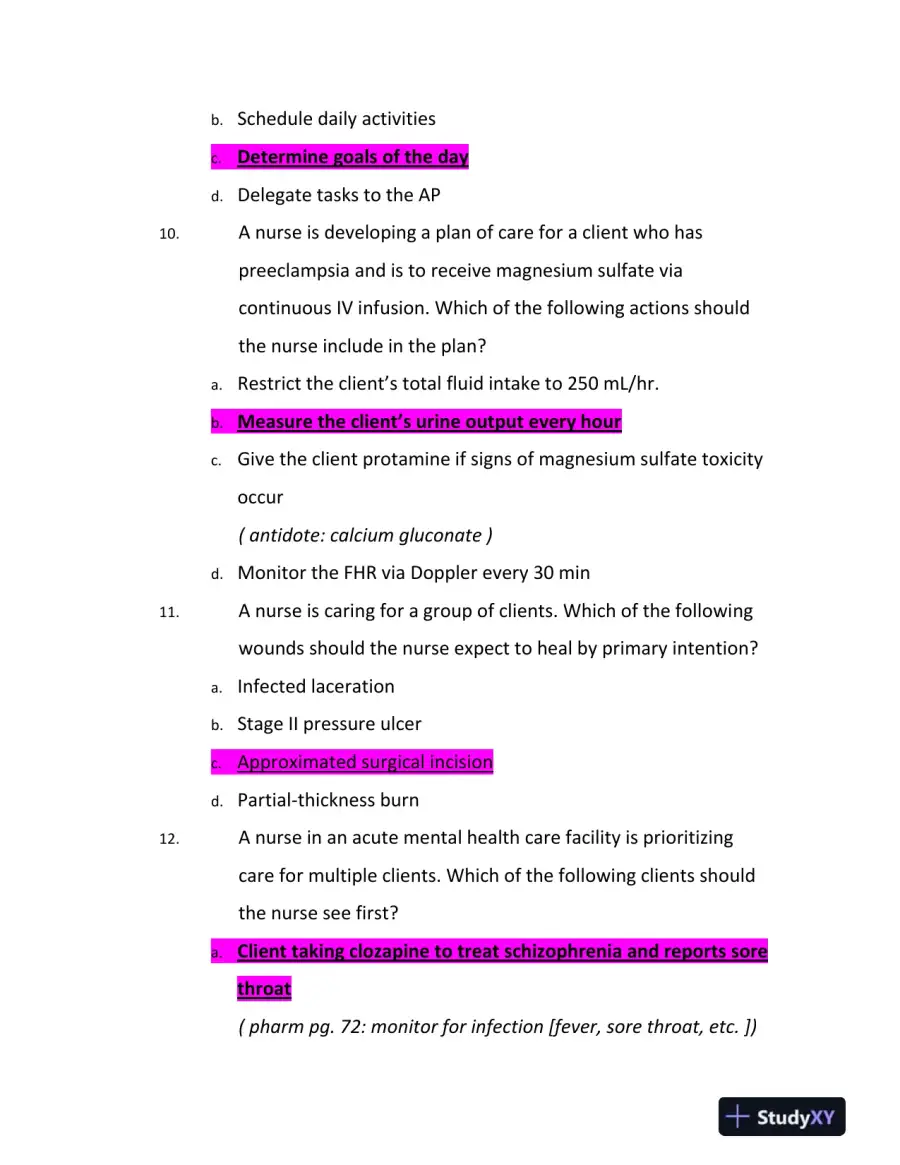 ATI Mental Health Comprehensive Exit Exam With Answers (179 Solved Questions), page 5