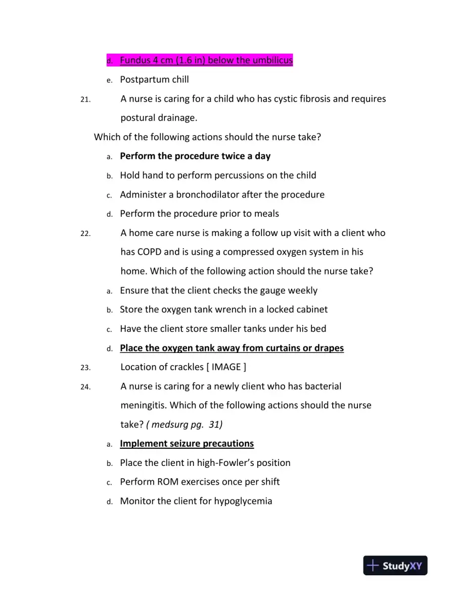 ATI Mental Health Comprehensive Exit Exam With Answers (179 Solved Questions), page 9