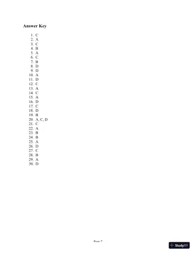 Test Bank For Health Assessment in Nursing, 5th Edition - Page 16 preview image