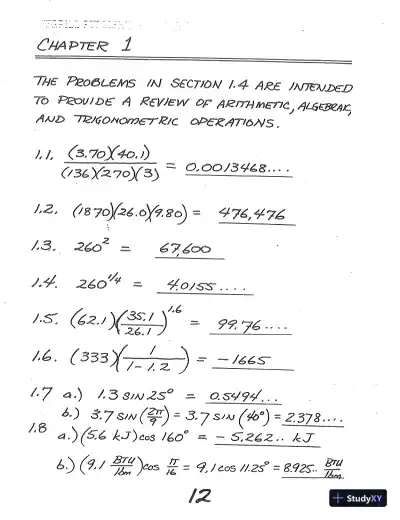 Solution Manual For Thermodynamics And Heat Power, 6th Edition - Page 3 preview image