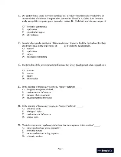 The Developing Person Through the Life Span Ninth Edition Test Bank - Page 16 preview image