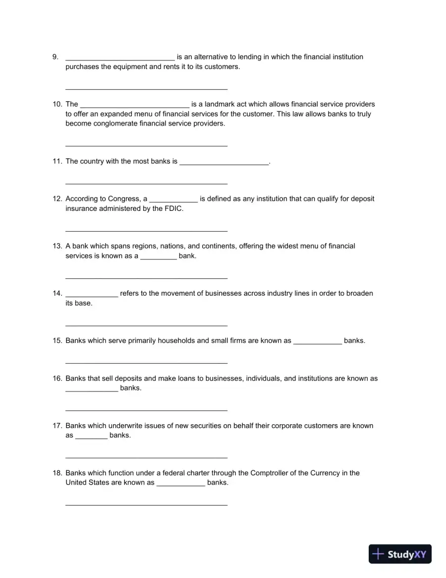 Test Bank For Bank Management And Financial Services, 9th Edition, page 3