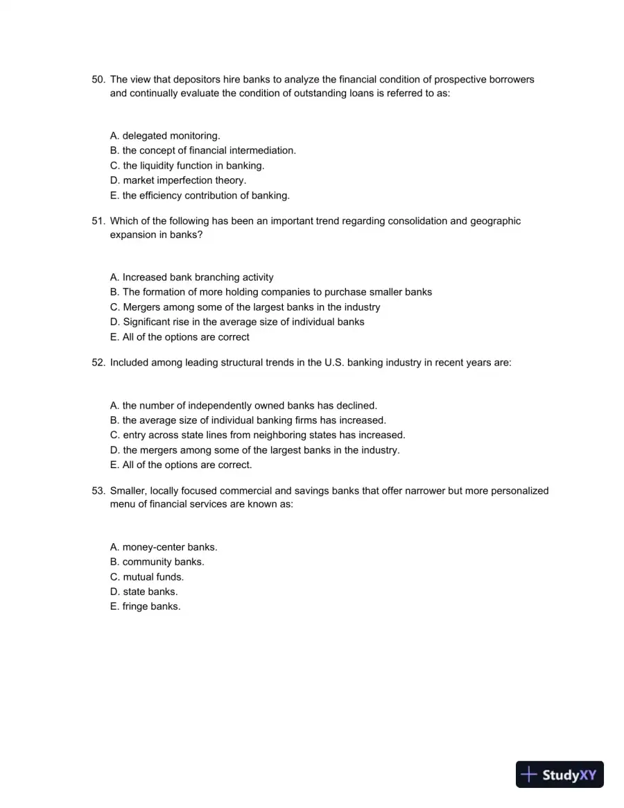 Test Bank For Bank Management And Financial Services, 9th Edition, page 8