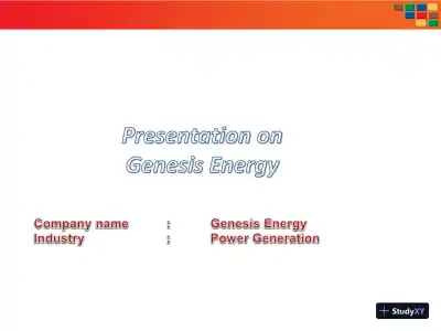 Presentation On Genesis Energy Power Generation - Page 1 preview image