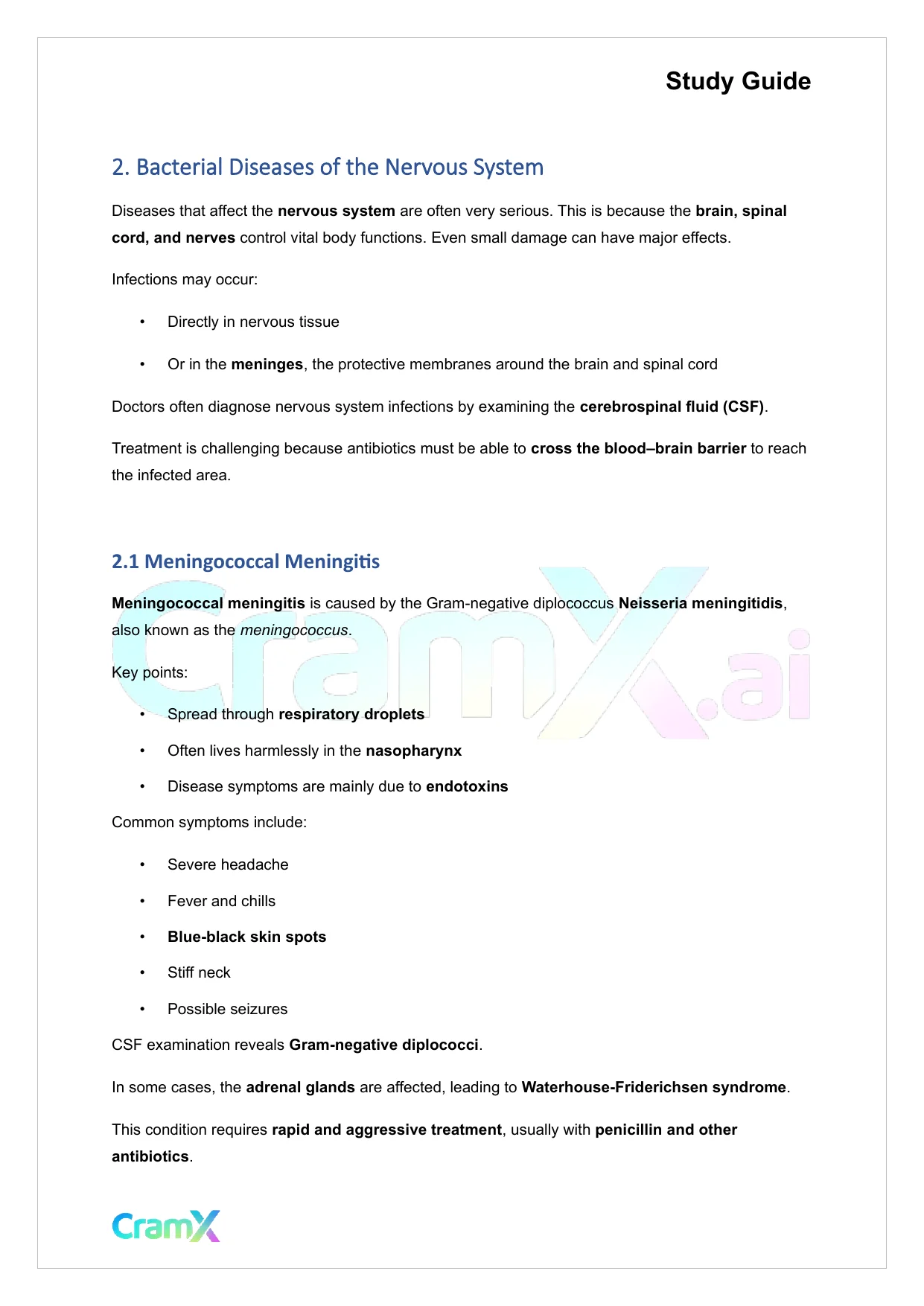 Microbiology - Diseases of the Nervous System - Page 3 preview image