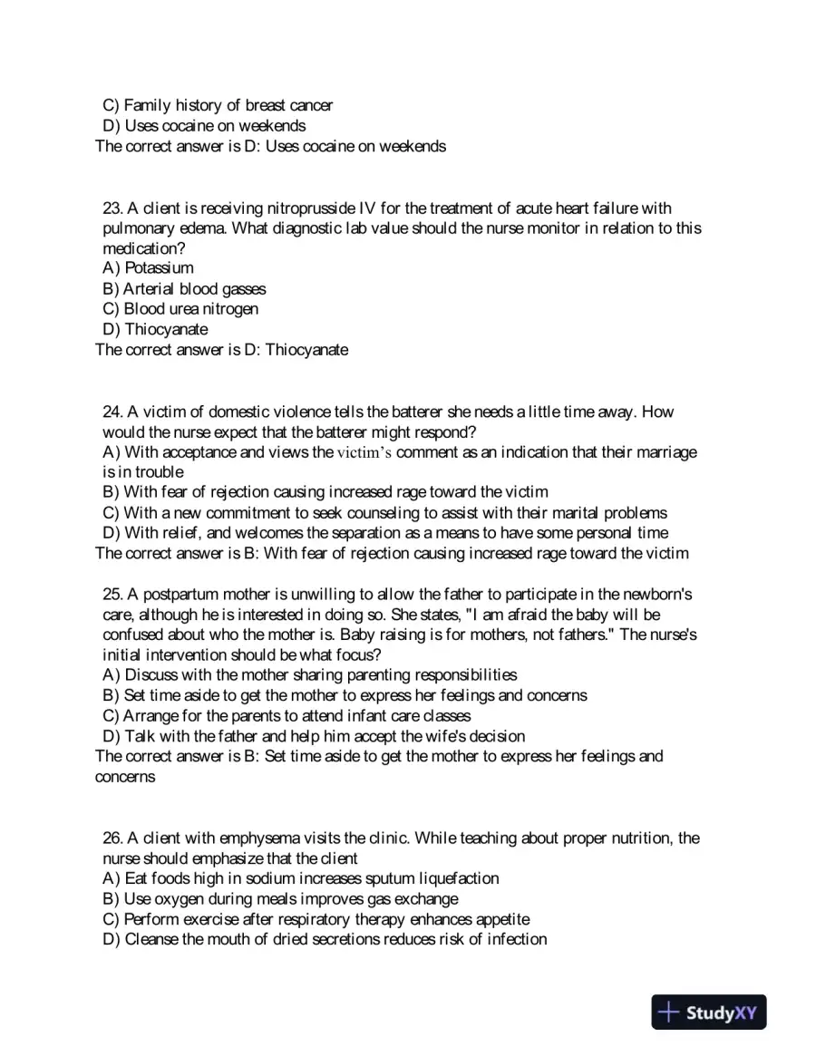 2019 HESI RN Pharmacology Exit Exam Version 4 With Answers (160 Solved Questions), page 8