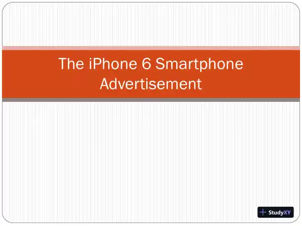The iPhone 6 Smartphone Advertisement - Page 1 preview image