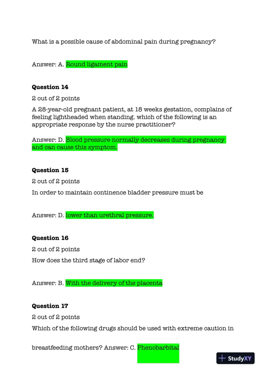 NURS6551 Cardiovascular Final Exam Test bank With Answers (51 Solved Questions), page 9