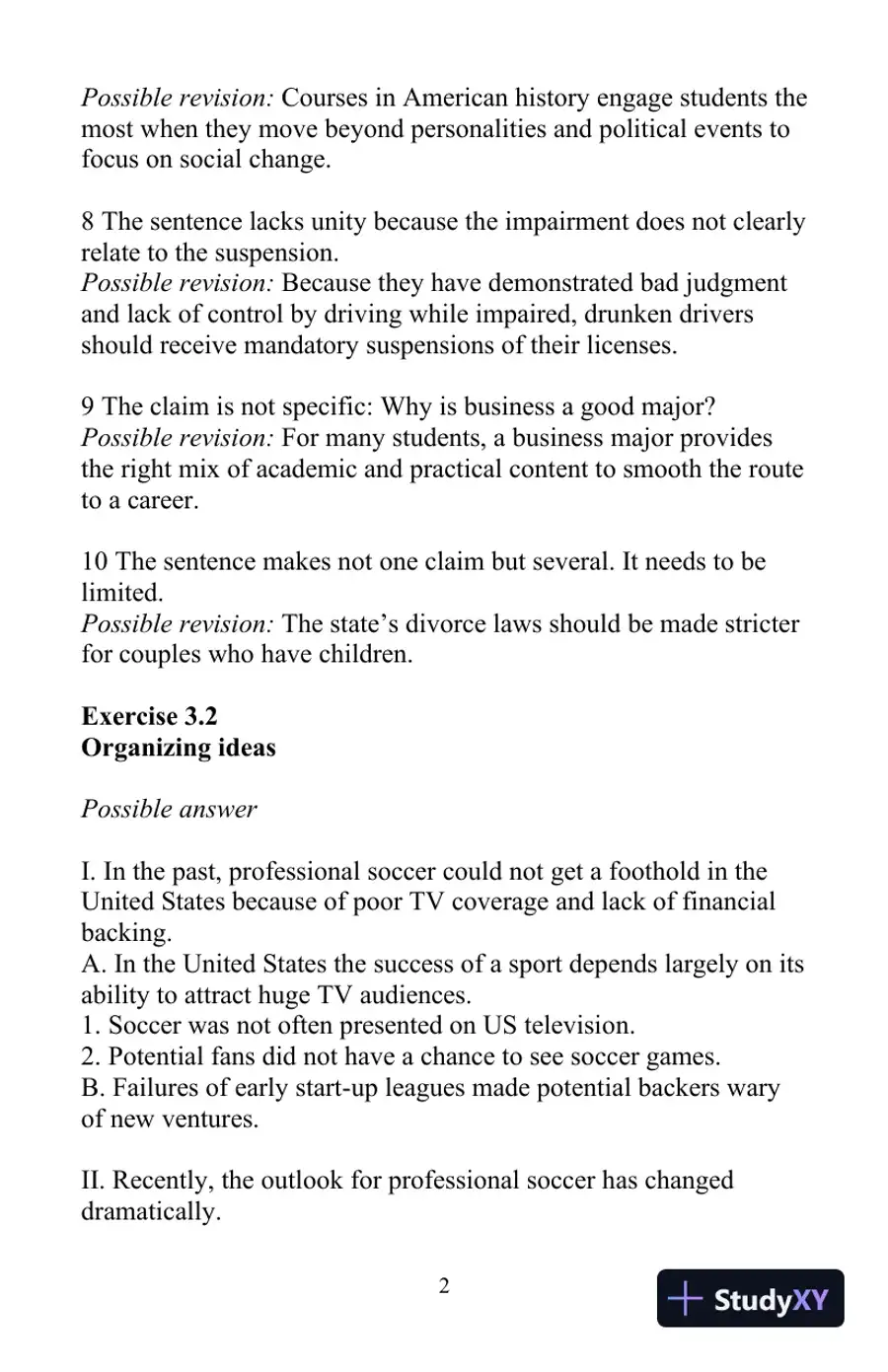 Solution Manual for The Little, Brown Compact Handbook, 10th Edition, page 12