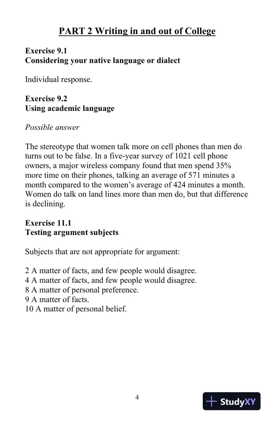 Solution Manual for The Little, Brown Compact Handbook, 10th Edition, page 14
