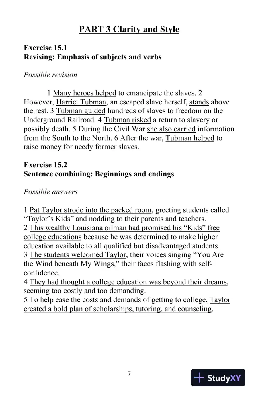 Solution Manual for The Little, Brown Compact Handbook, 10th Edition, page 17