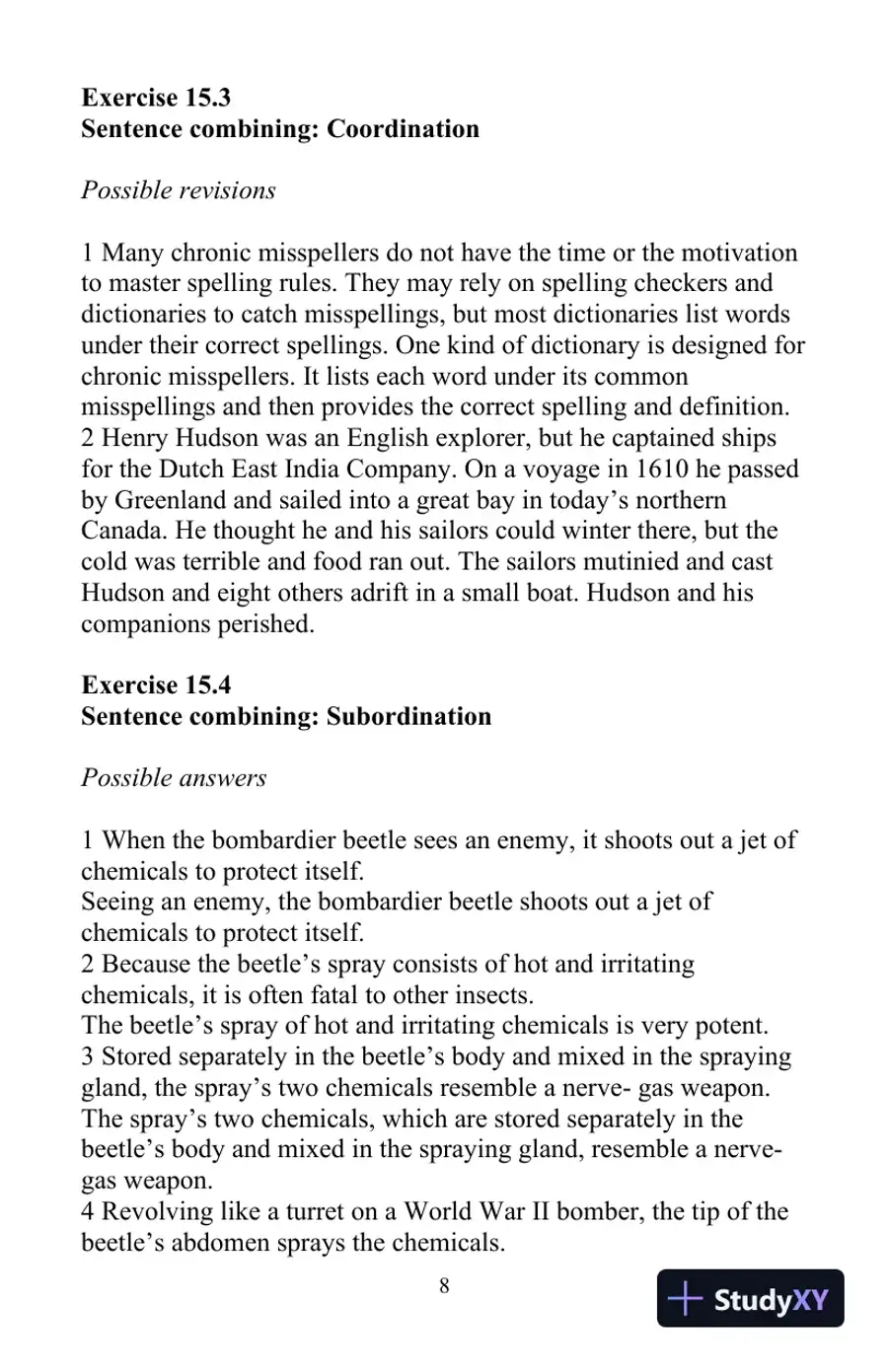 Solution Manual for The Little, Brown Compact Handbook, 10th Edition, page 18