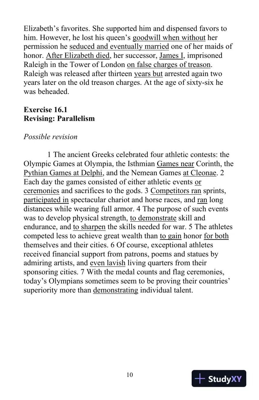 Solution Manual for The Little, Brown Compact Handbook, 10th Edition, page 20