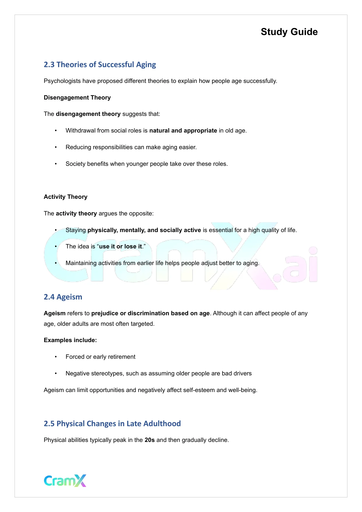 Psychology - Developmental Psychology Age 13 to 65+ - Page 5 preview image