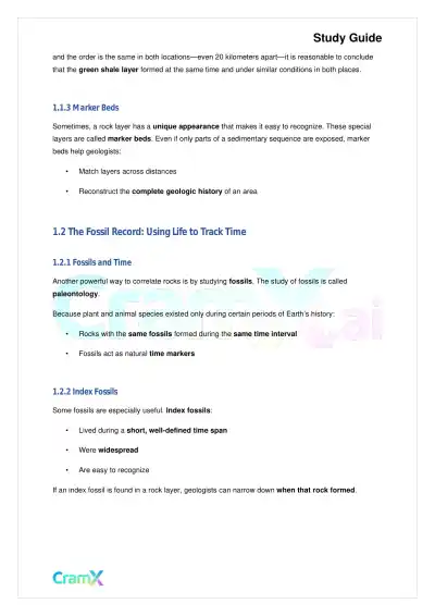 Geology - Geologic Time - Page 2 preview image