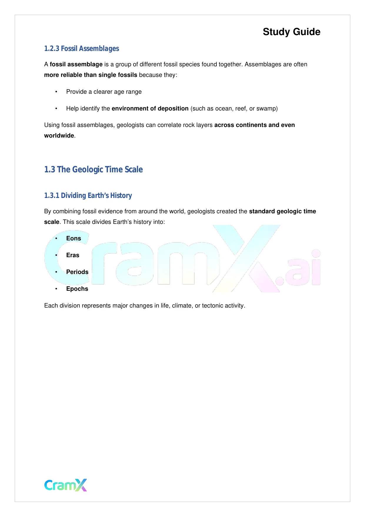 Geology - Geologic Time - Page 3 preview image