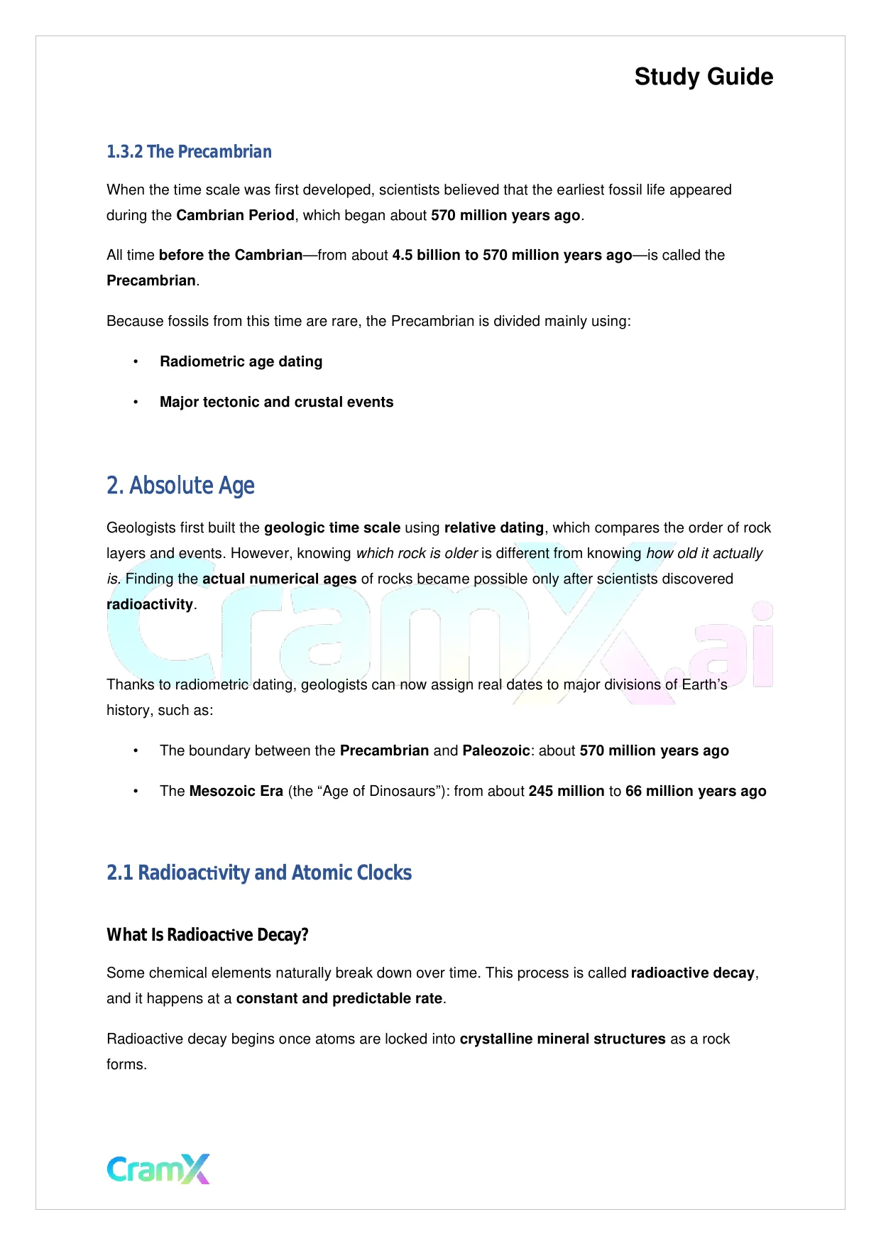 Geology - Geologic Time - Page 5 preview image