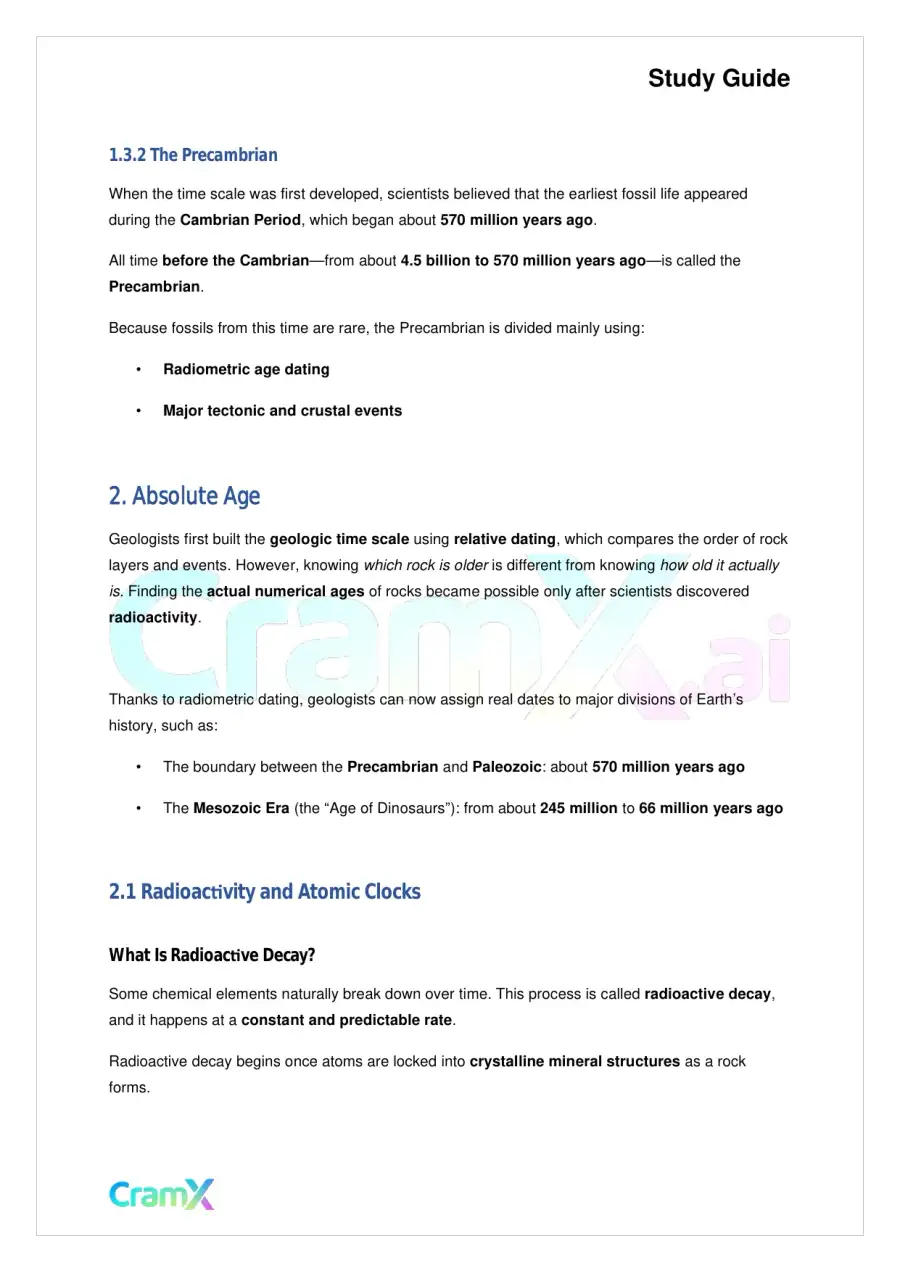 Geology - Geologic Time, page 5