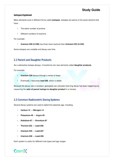 Geology - Geologic Time - Page 6 preview image