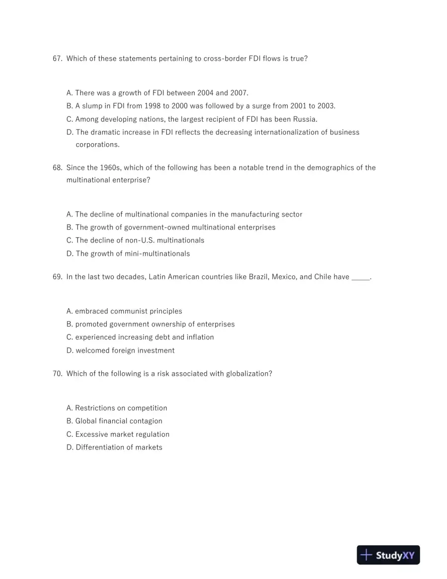 International Business: Competing in the Global Marketplace 11th Edition Test Bank, page 16