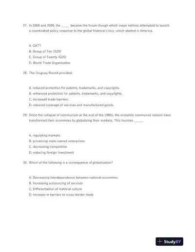 International Business: Competing in the Global Marketplace 11th Edition Test Bank - Page 6 preview image