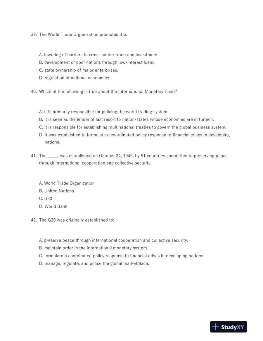 International Business: Competing in the Global Marketplace 11th Edition Test Bank, page 9