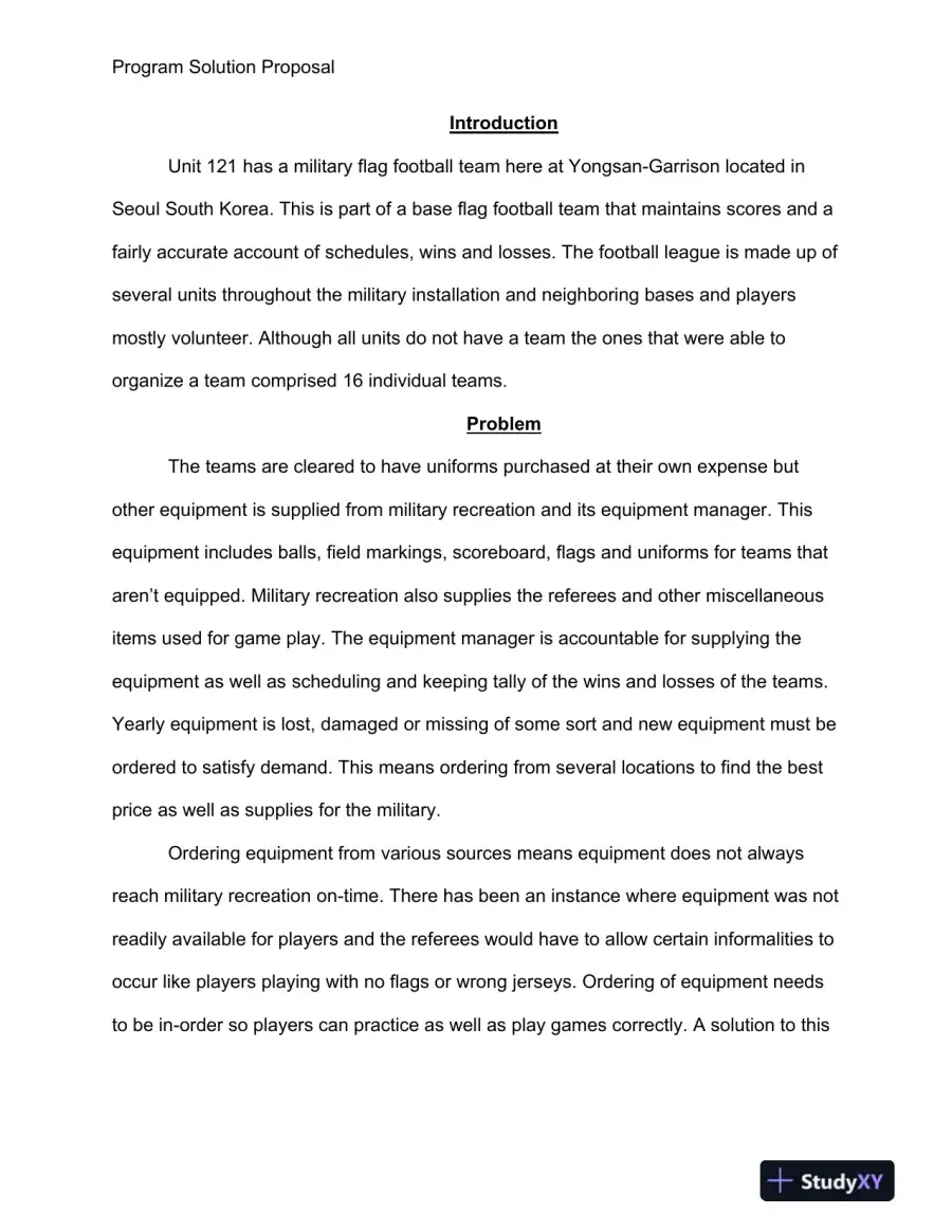 PRG/211 Program Solution Proposal, page 3