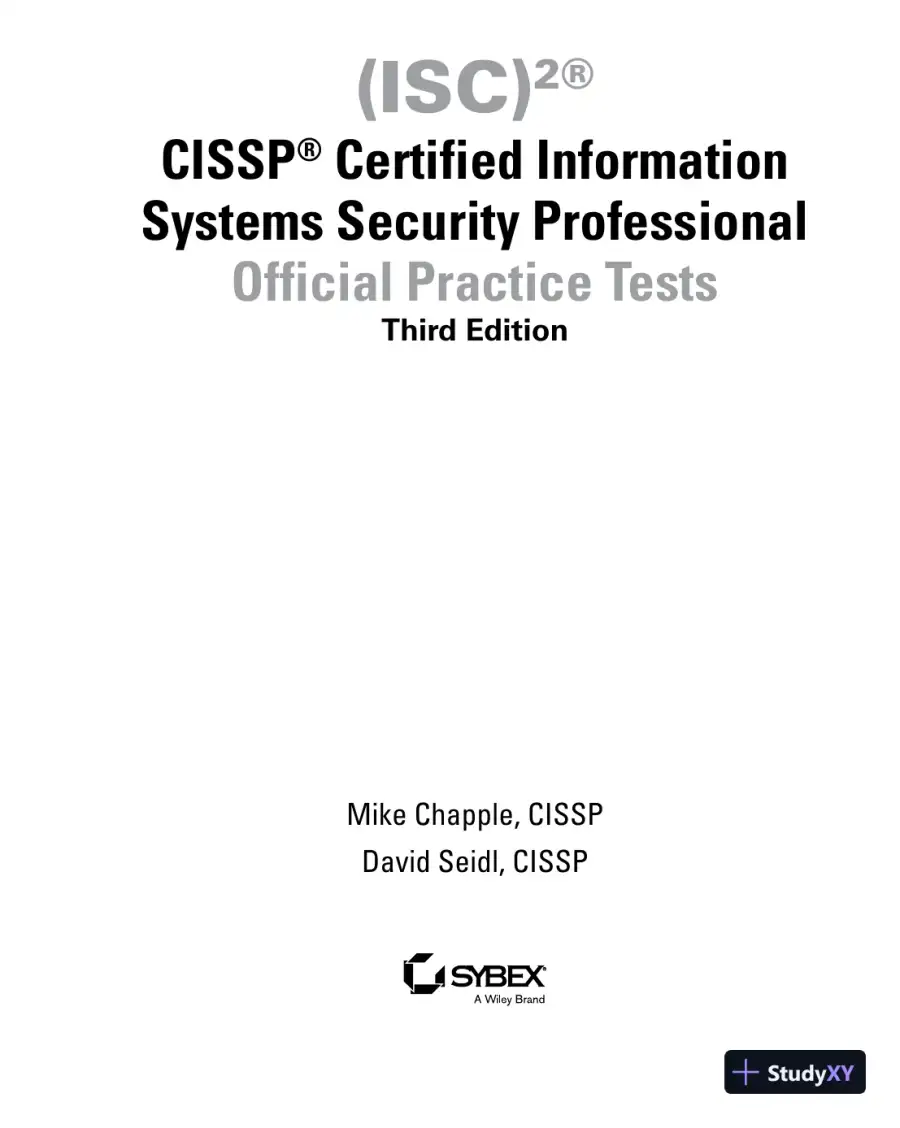 CISSP Official Practice Tests (2021), page 6