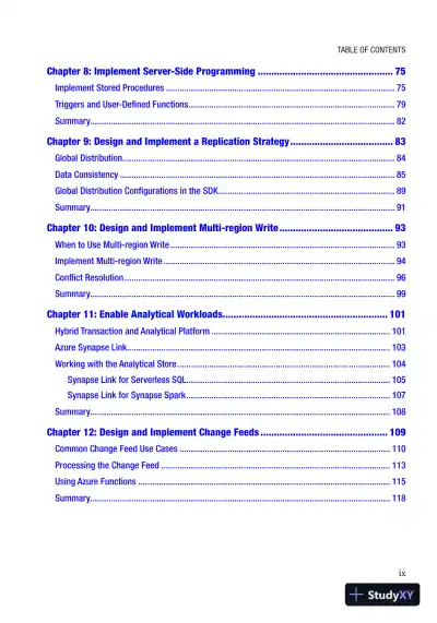 Designing and Implementing Cloud-native Applications Using Microsoft Azure Cosmos DB: Study Companion for the DP-420 Exam (2023) - Page 10 preview image