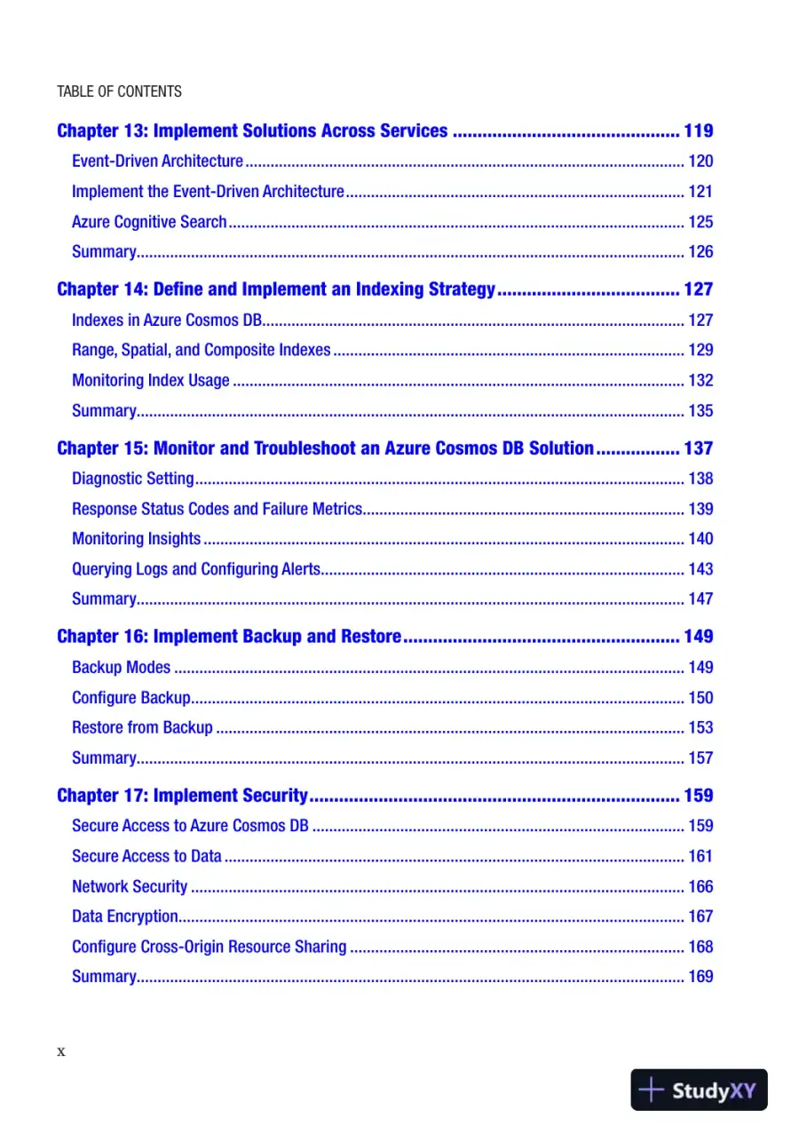 Designing and Implementing Cloud-native Applications Using Microsoft Azure Cosmos DB: Study Companion for the DP-420 Exam (2023), page 11