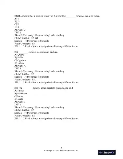 Foundations of Earth Science 8th Edition Test Bank - Page 10 preview image