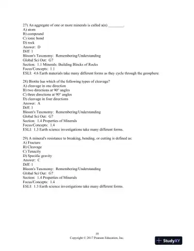 Foundations of Earth Science 8th Edition Test Bank - Page 11 preview image