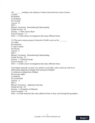 Foundations of Earth Science 8th Edition Test Bank - Page 12 preview image