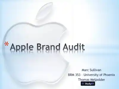 Apple Brand Audit - Page 1 preview image