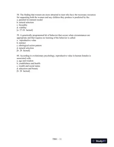 Motivation: Theory, Research, and Application, 6th Edition Test Bank - Page 12 preview image