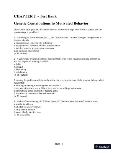 Motivation: Theory, Research, and Application, 6th Edition Test Bank - Page 13 preview image