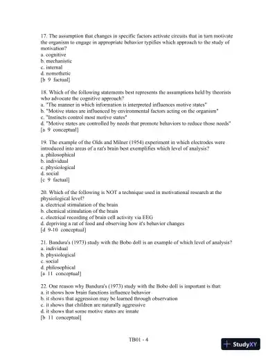 Motivation: Theory, Research, and Application, 6th Edition Test Bank - Page 5 preview image