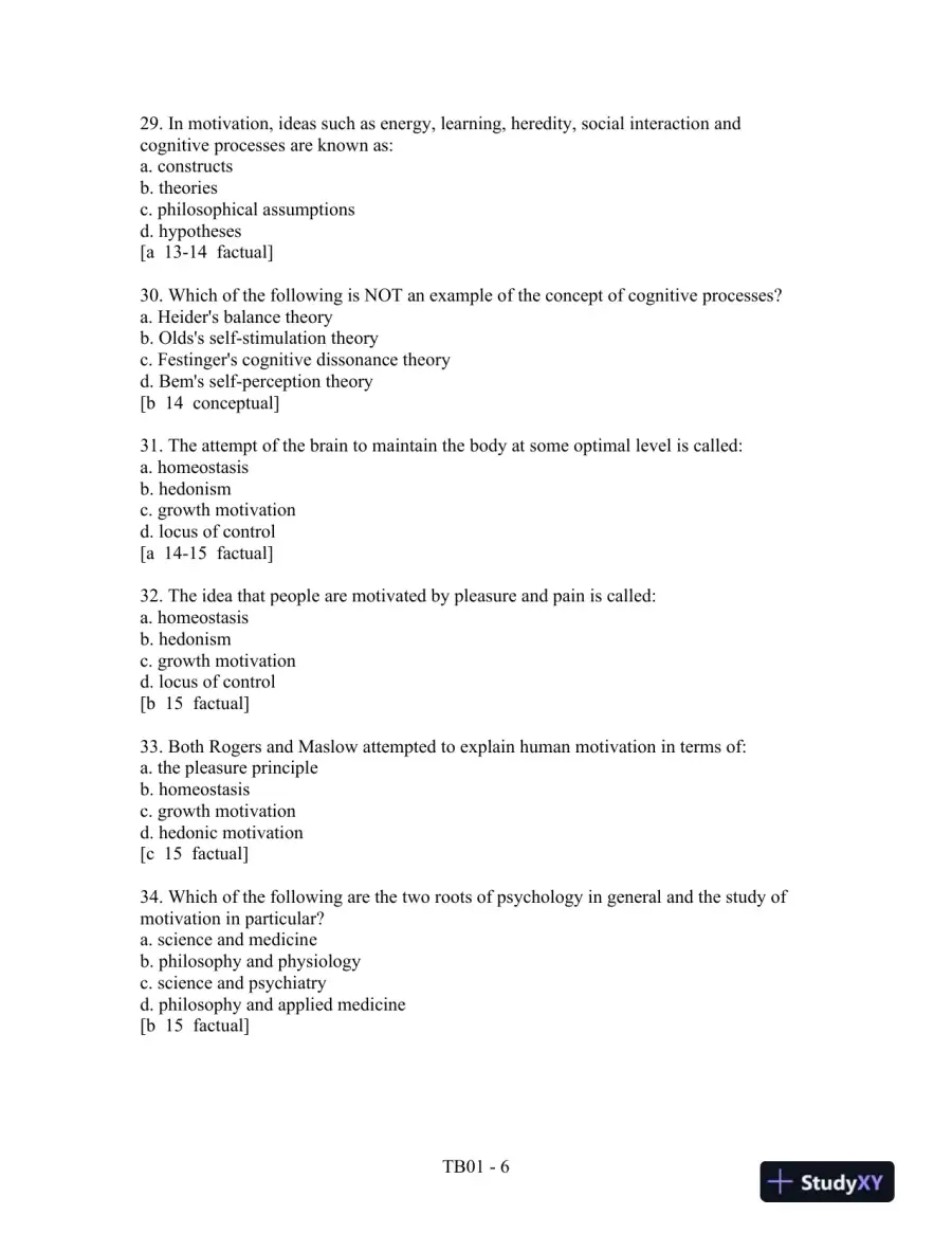 Motivation: Theory, Research, and Application, 6th Edition Test Bank, page 7