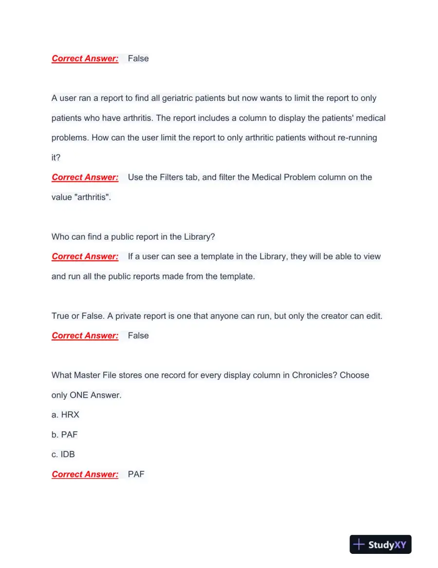 COG170 Fundamental of Nursing Practice Exam With Answers (218 Solved Questions), page 13