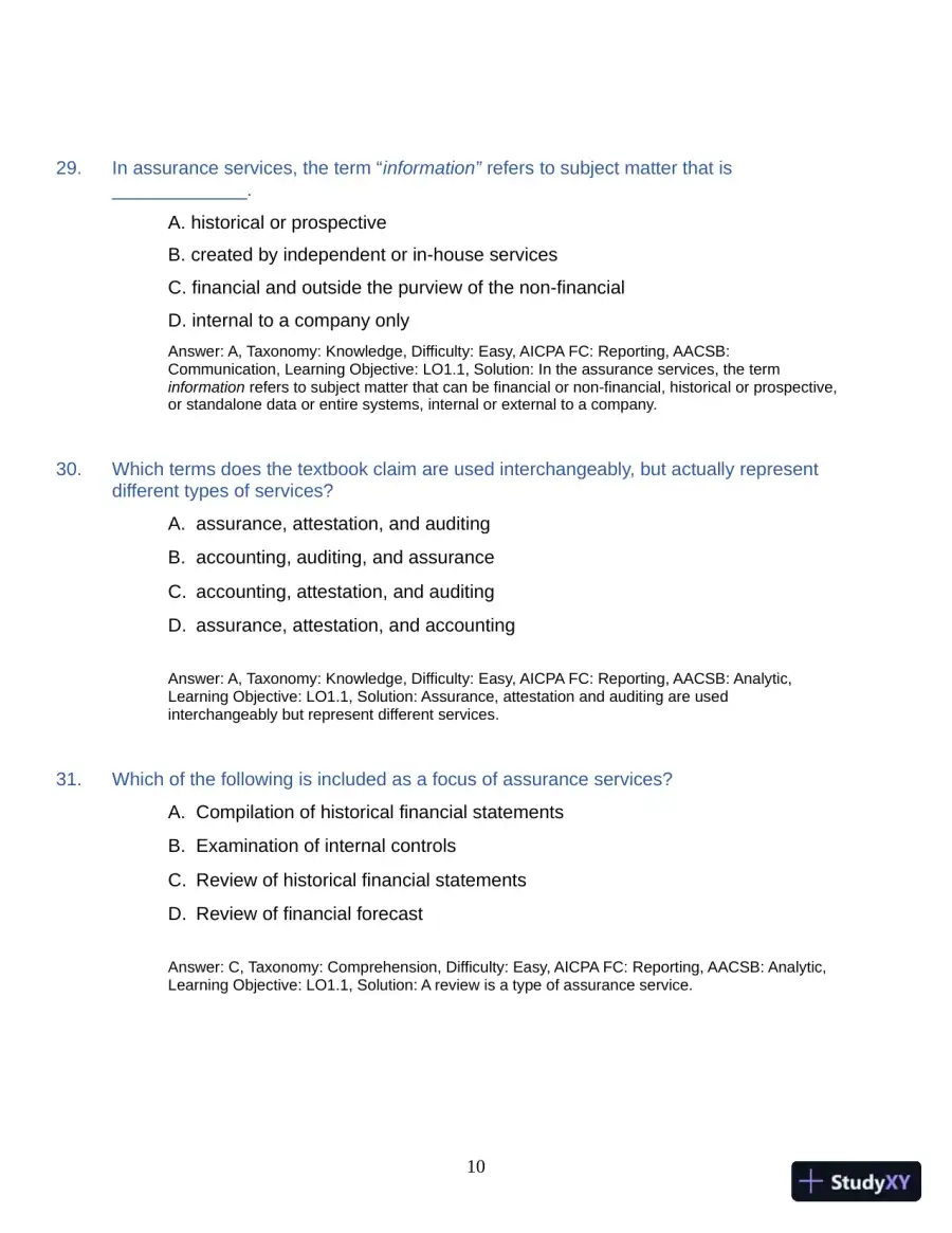 Test Bank for Auditing: A Practical Approach with Data Analytics, 2nd Edition (Chapters 1-15), page 13
