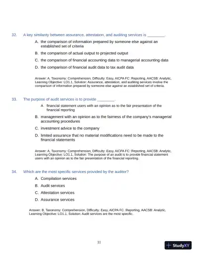 Test Bank for Auditing: A Practical Approach with Data Analytics, 2nd Edition (Chapters 1-15) - Page 14 preview image